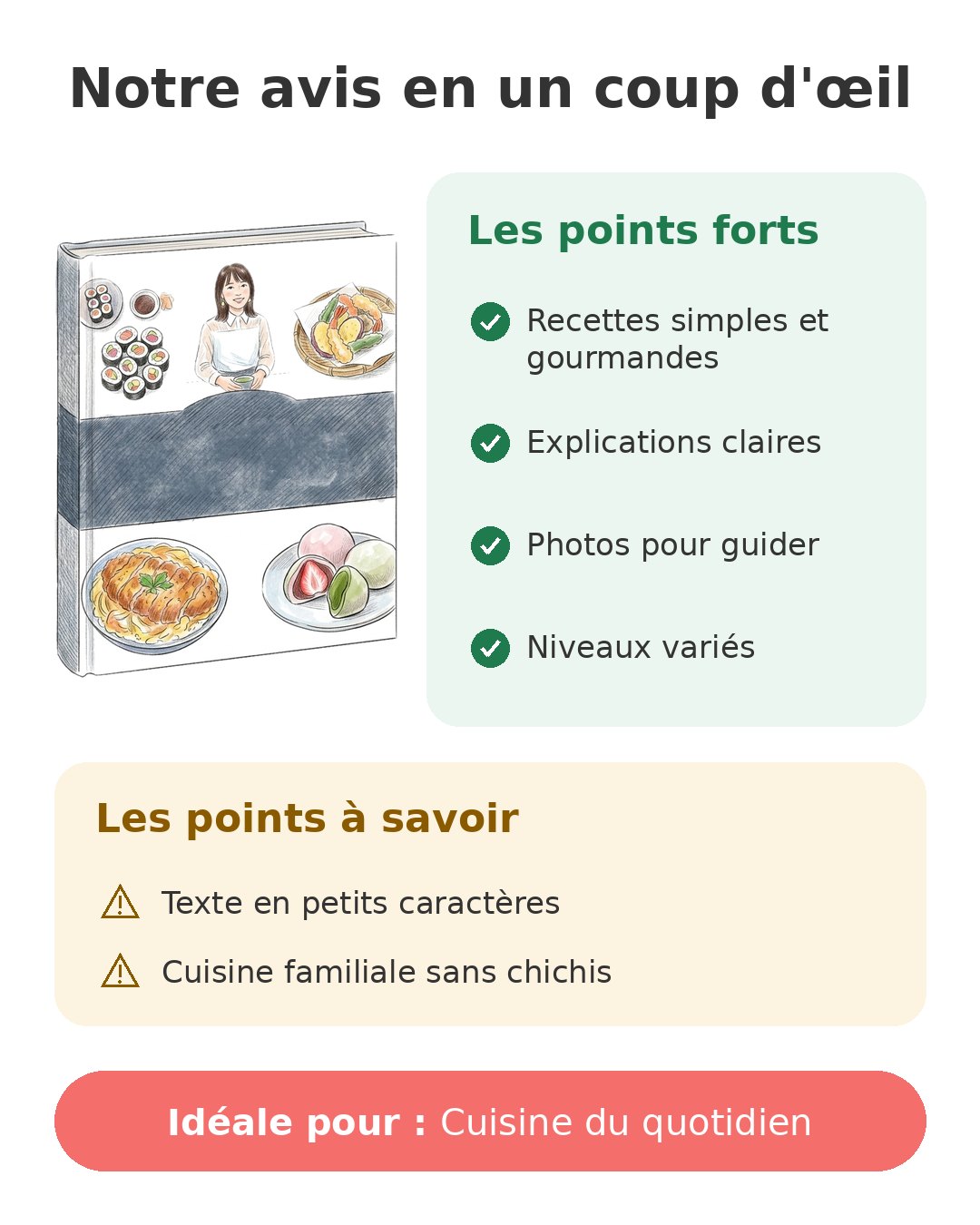 Recette japonaise facile à refaire chez soi avec ce livre Marie Claire Notre avis en un coup d'œil sur Recettes japonaises
