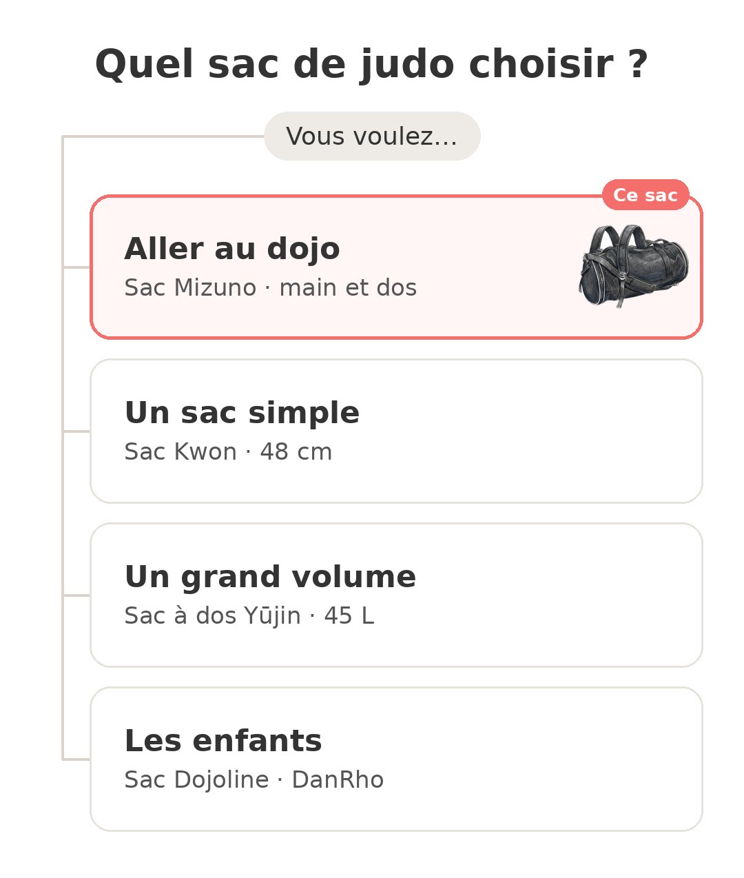 Quel modèle choisir : Sac judo Mizuno et ses concurrents