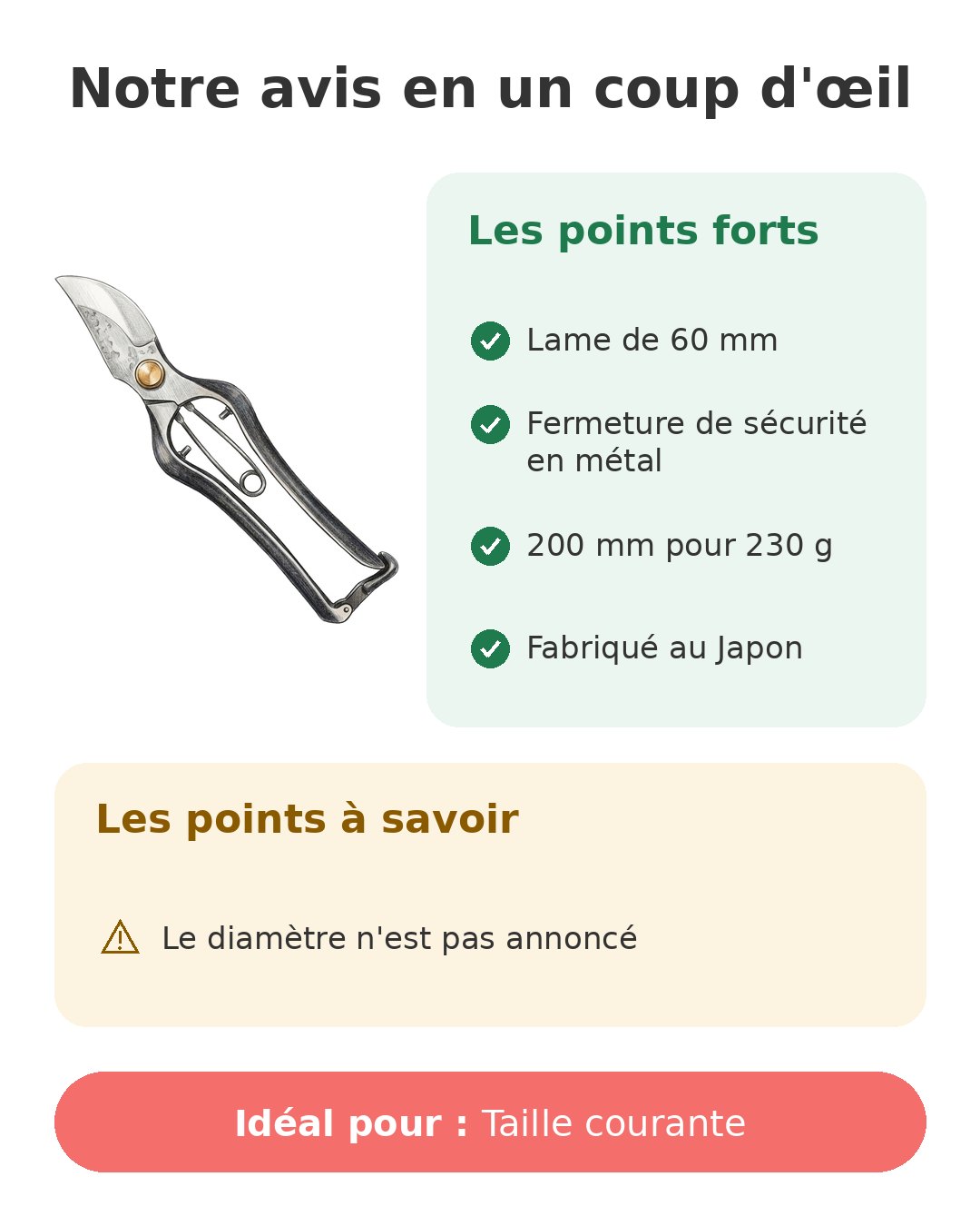 Notre avis en un coup d'œil sur Kiyohide 200 mm