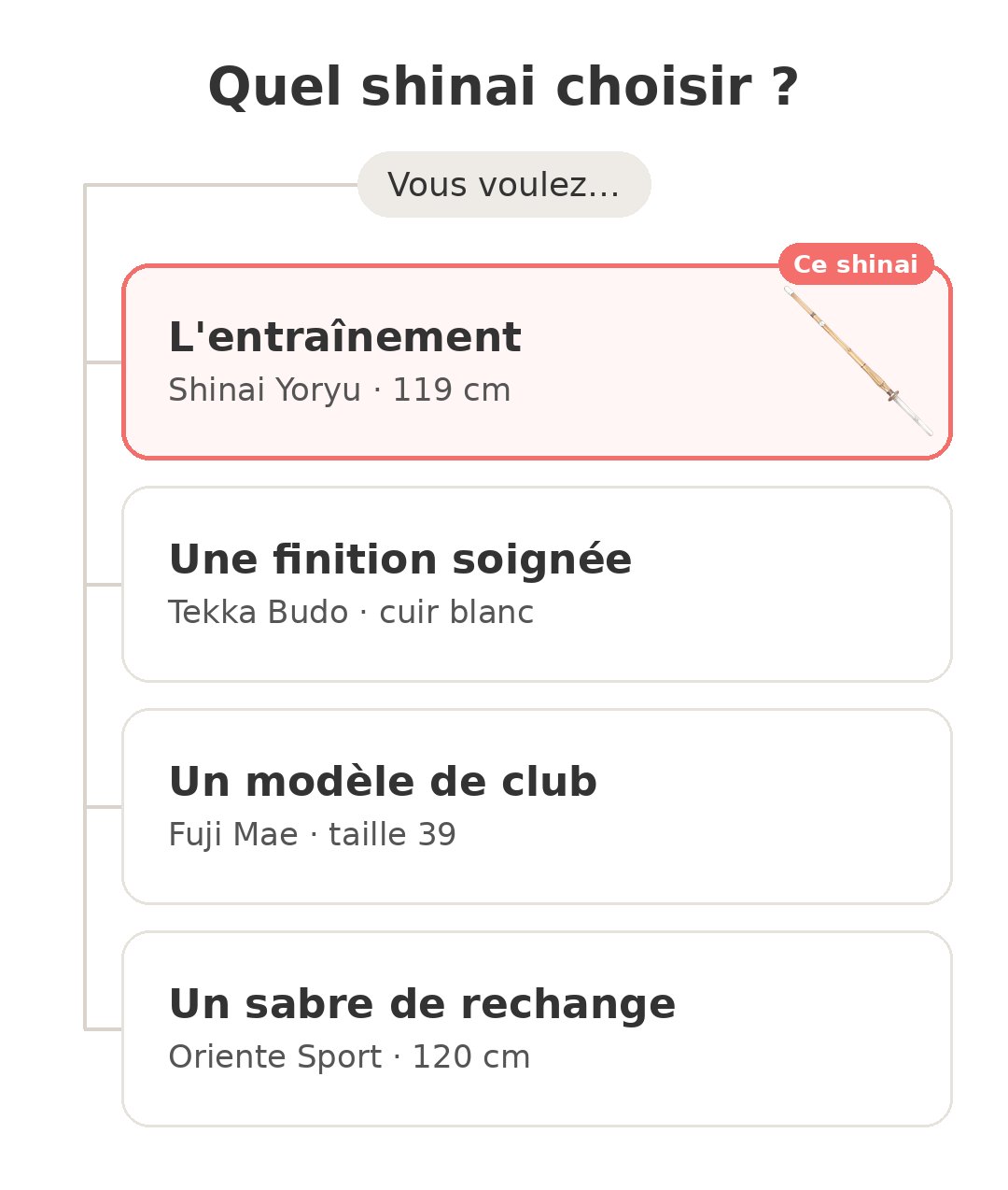 Quel modèle choisir : Shinai Yoryu et ses concurrents