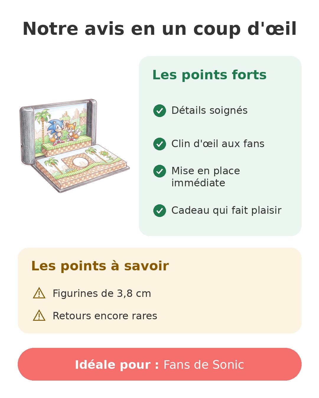 Notre avis en un coup d'œil sur Sonic 2 Console Heroes