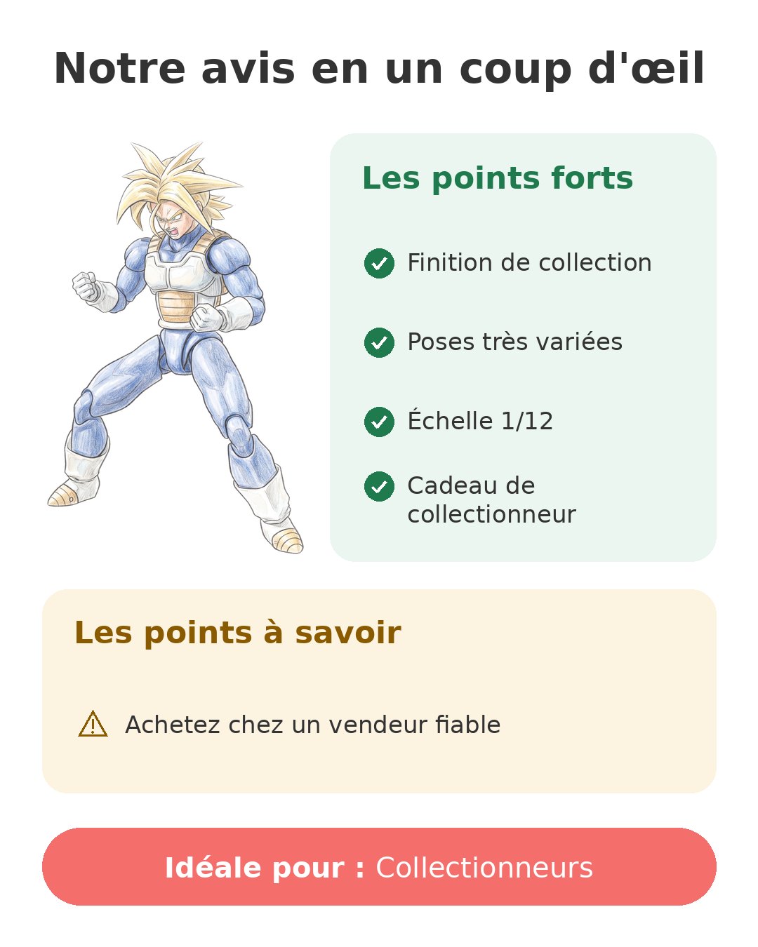 Notre avis en un coup d'œil sur Trunks Figuarts