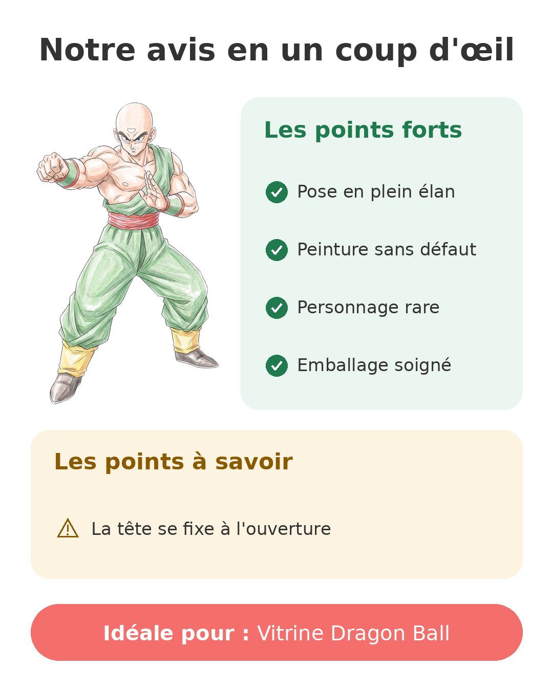 Notre avis en un coup d'œil sur Tenshinhan 18 cm