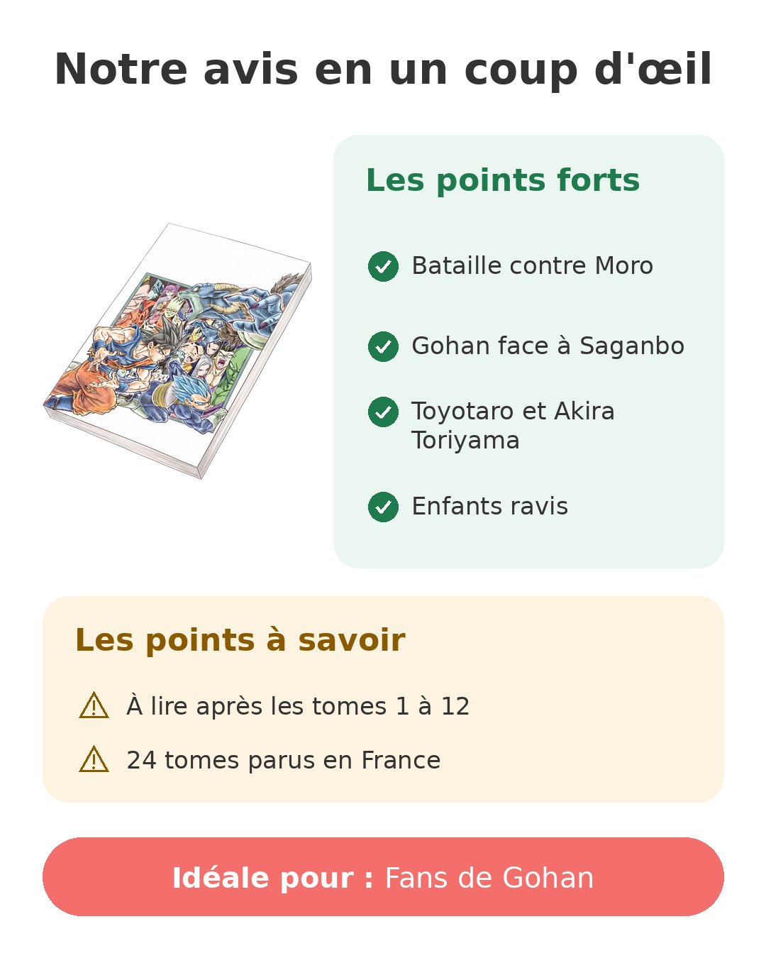 Dragon Ball Super tome 13 et la bataille contre Moro Notre avis en un coup d'œil sur Dragon Ball Super 13