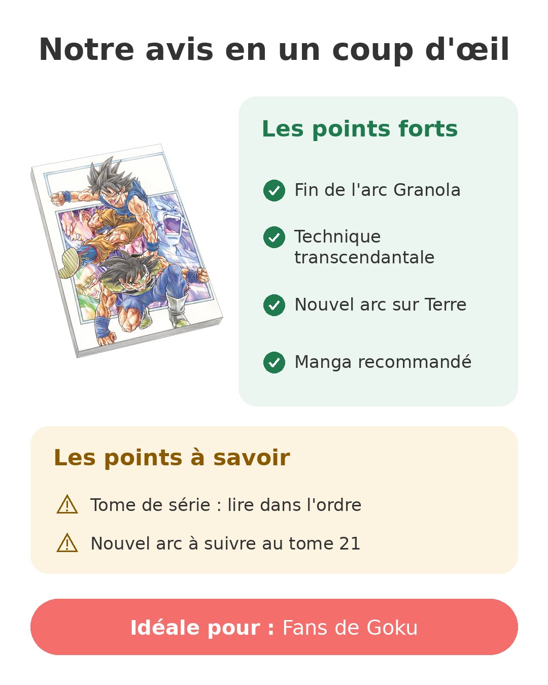 Dragon Ball Super tome 20 et le combat contre Gas Notre avis en un coup d'œil sur Dragon Ball Super 20