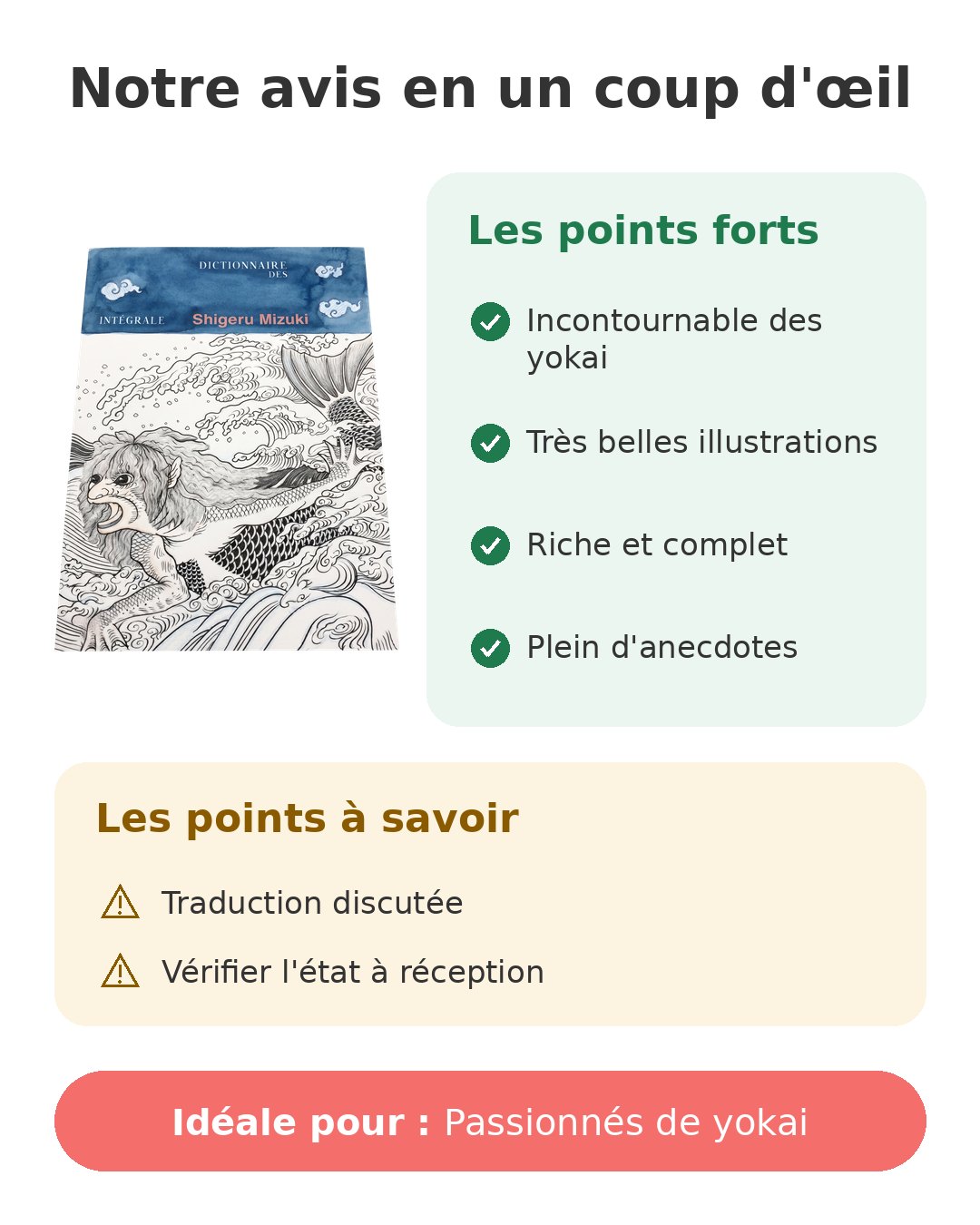 Les yokai du Japon dans le Dictionnaire des Yôkai de Mizuki Notre avis en un coup d'œil sur Dictionnaire des Yôkai