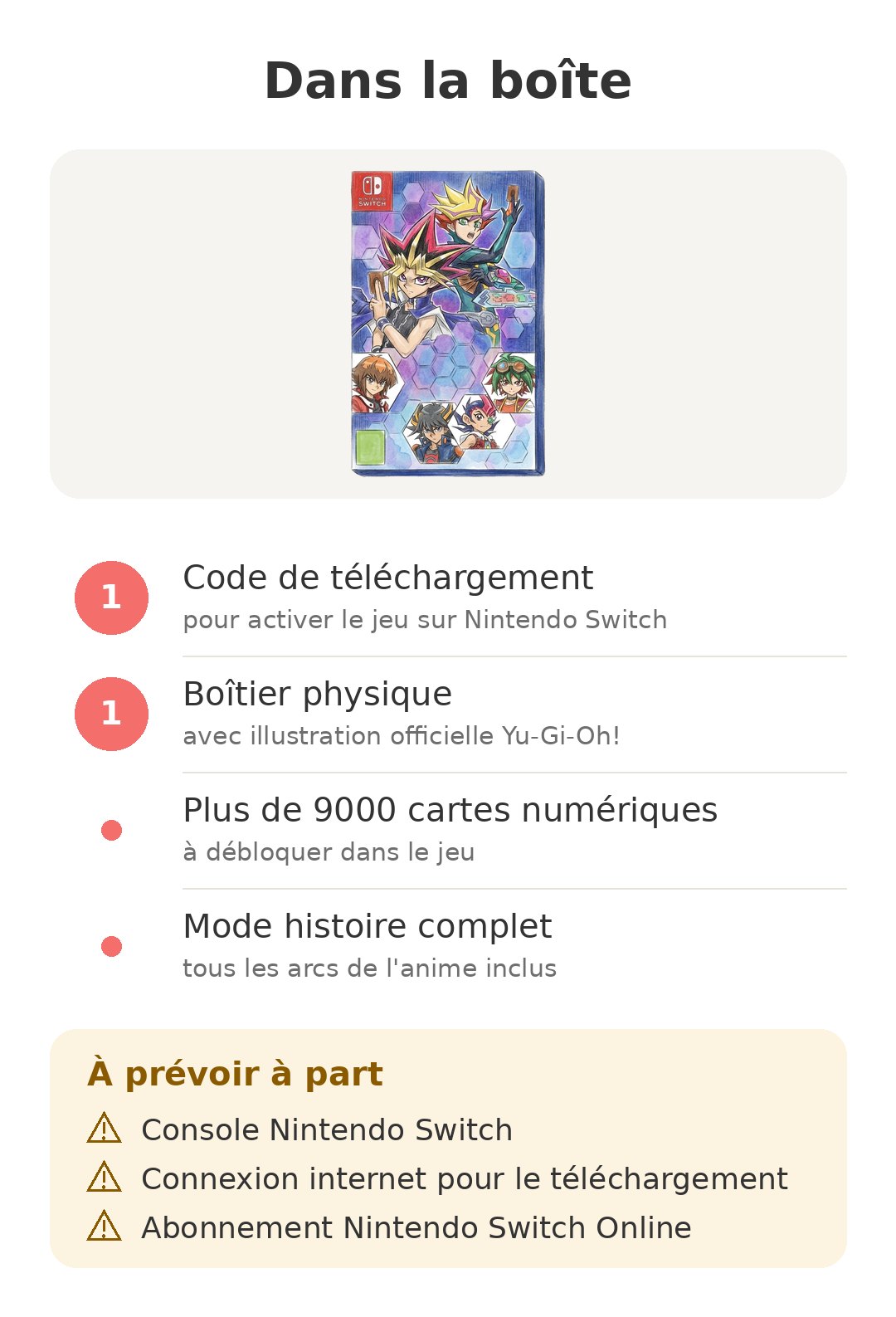 Contenu de la boîte : Link Evolution