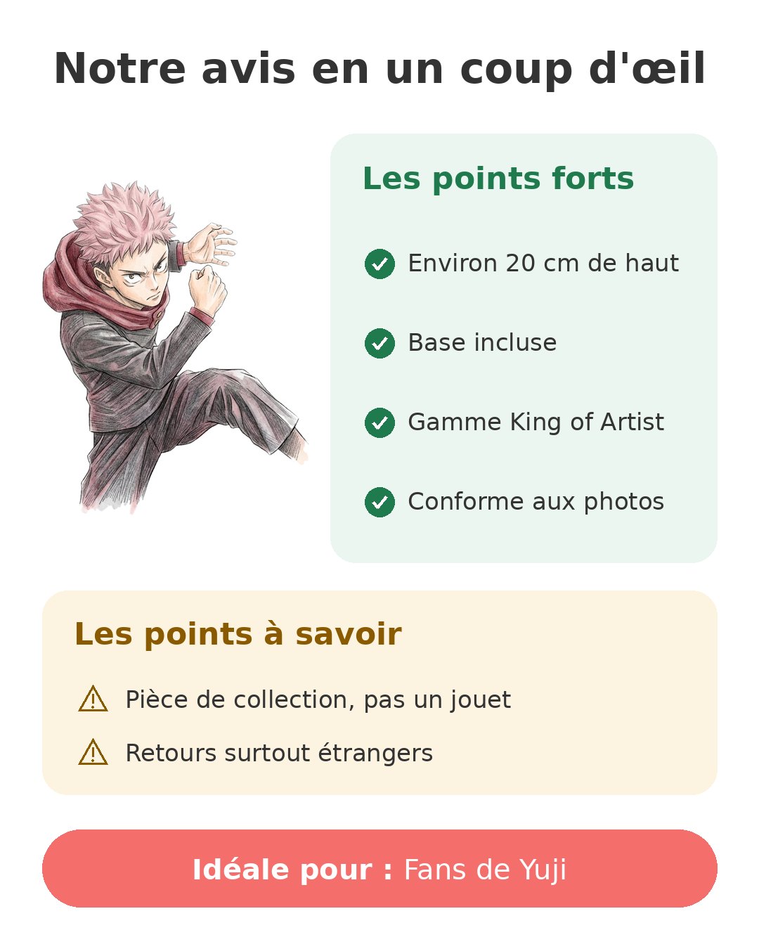 Notre avis en un coup d'œil sur Yuji King of Artist