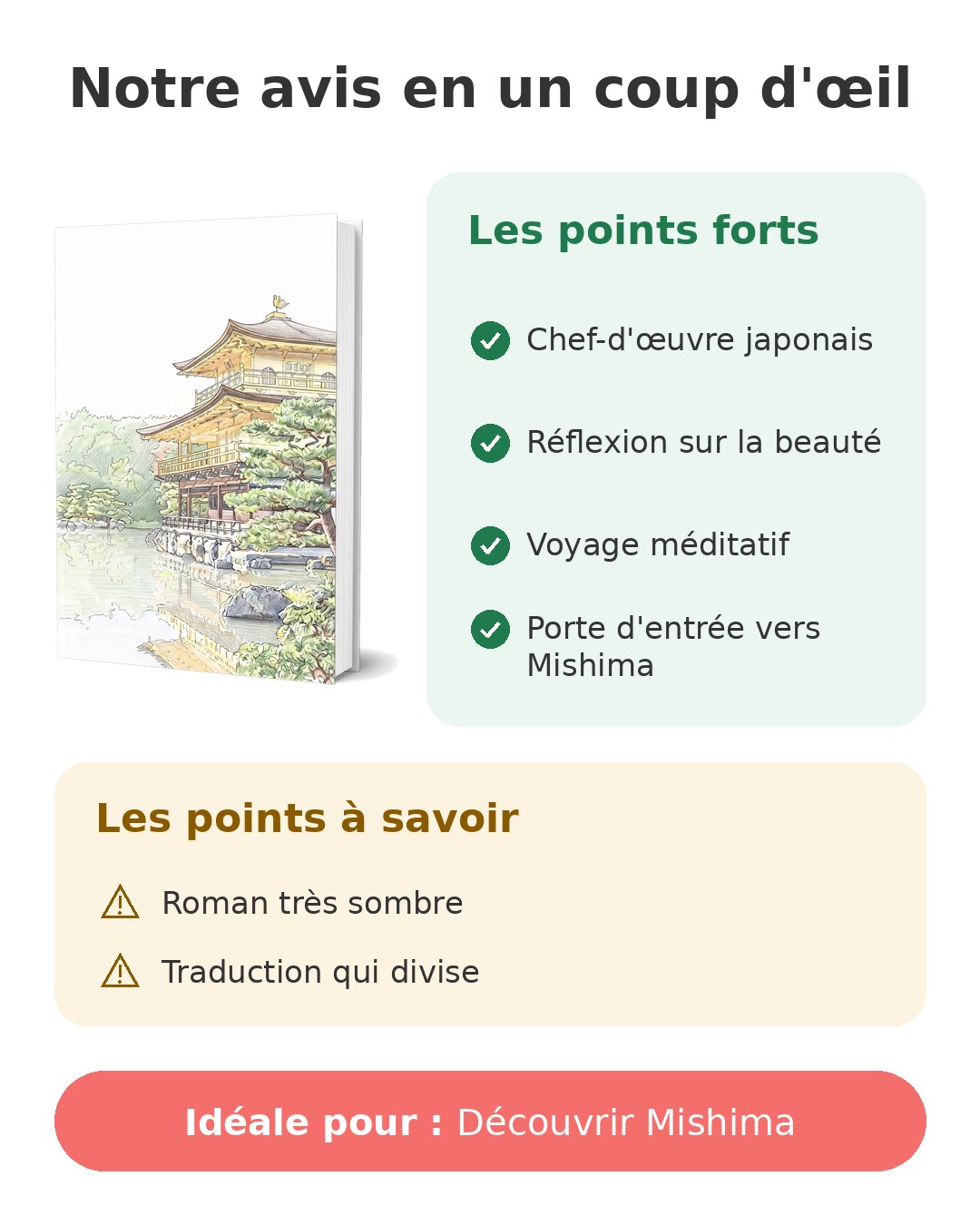 Notre avis en un coup d'œil sur Le Pavillon d'or