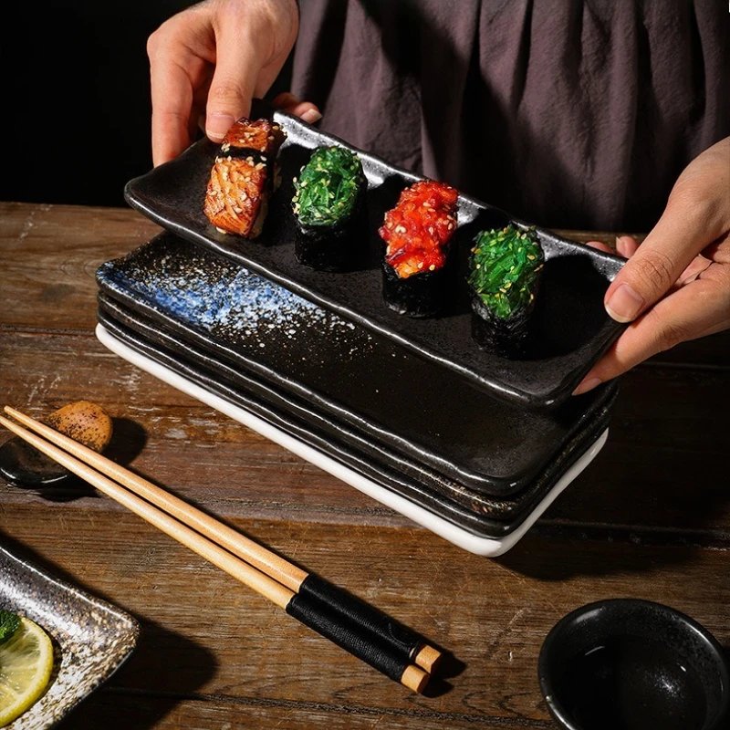 Assiette-a-sushi-rectangulaire-noire-22-cm-picture-3