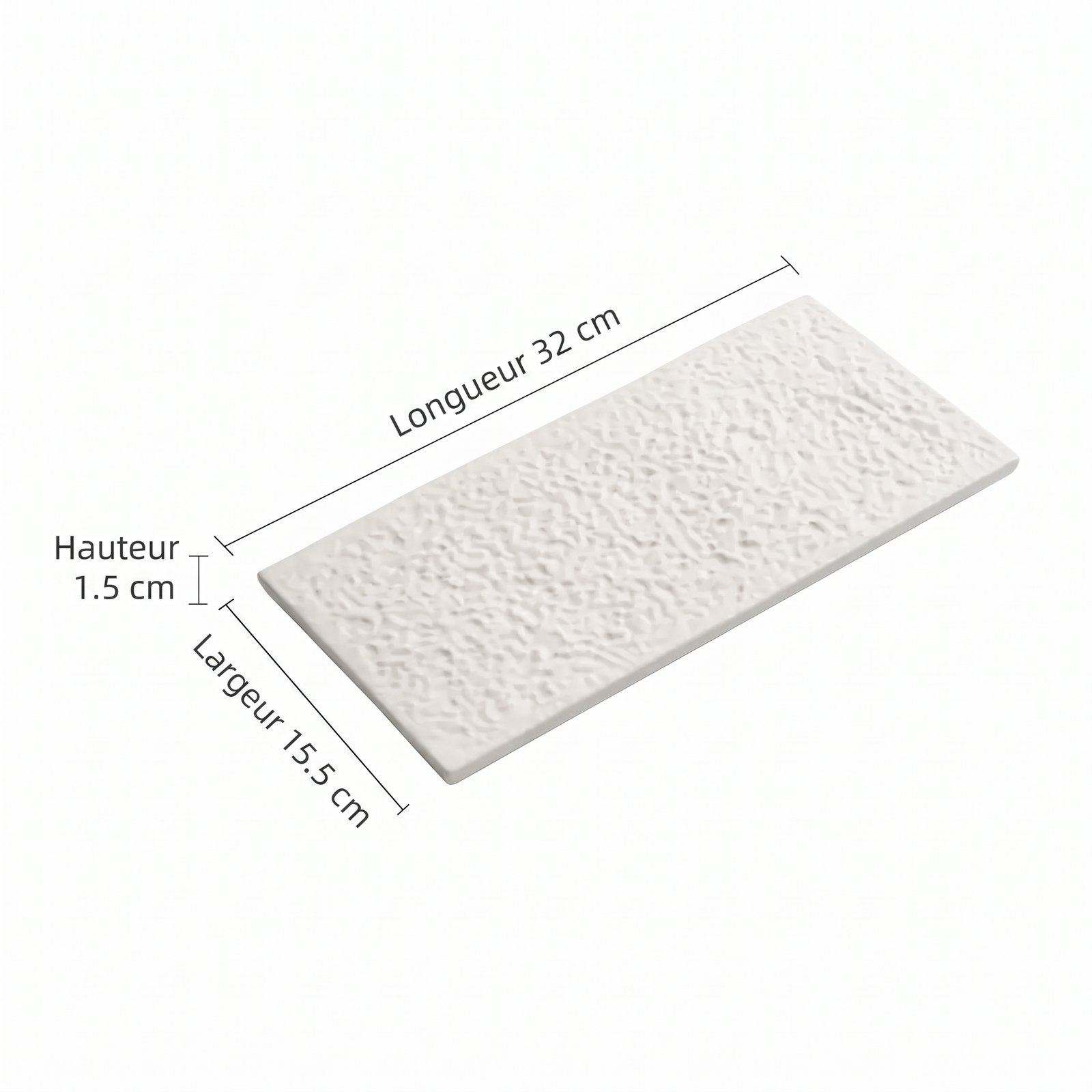 Assiette-rectangulaire-design-en-ceramique-blanche-a-texture-martelee-technique-8190