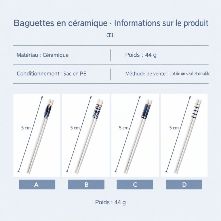 Baguettes japonaises originales en céramique
