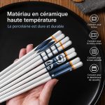 Baguettes japonaises originales en céramique