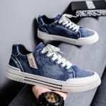 Baskets basses en toile denim