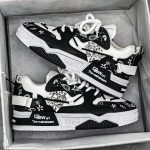 Baskets-homme-luxe-paisley-noir-et-blanc-picture-1