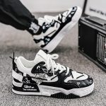 Baskets-homme-luxe-paisley-noir-et-blanc-picture-3