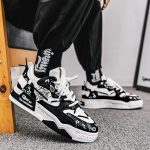 Baskets-homme-luxe-paisley-noir-et-blanc-picture-4