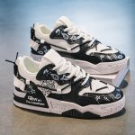 Baskets-homme-luxe-paisley-noir-et-blanc-picture-5