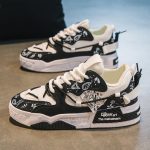 Baskets-homme-luxe-paisley-noir-et-blanc-picture-6