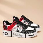Baskets-streetwear-de-skateboard-a-motifs-paisley-et-semelle-graphique-miniature
