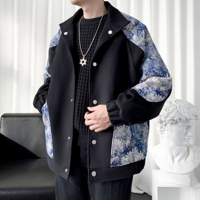 Blouson-homme-hiver-a-chrysanthemes-picture-2