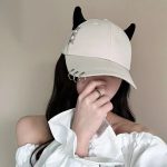 Casquette baseball kawaii à cornes