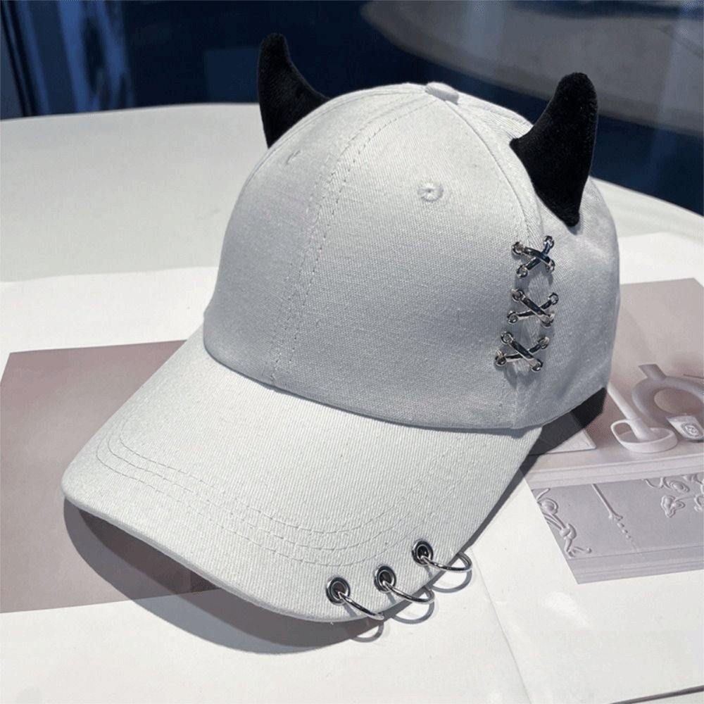 Casquette baseball kawaii à cornes