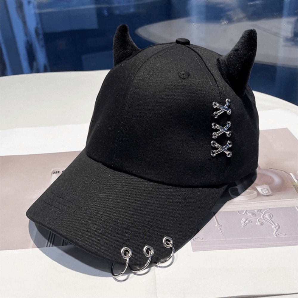 Casquette baseball kawaii à cornes
