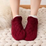 Chaussons-chaussettes-torsades-doubles-polaire-picture-1