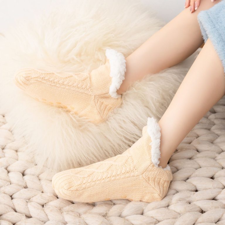 Chaussons-chaussettes-torsades-doubles-polaire-picture-8