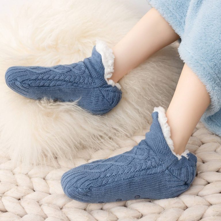 Chaussons-chaussettes-torsades-doubles-polaire-picture-9