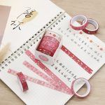 Coffret de 5 rubans washi adhésifs