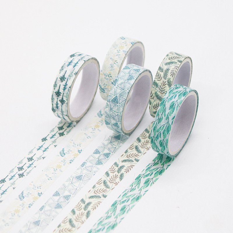 Coffret de 5 rubans washi adhésifs