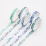 Coffret de 5 rubans washi adhésifs - Aquarelle