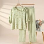 Ensemble-de-nuit-femme-en-coton-gaufre-picture-8