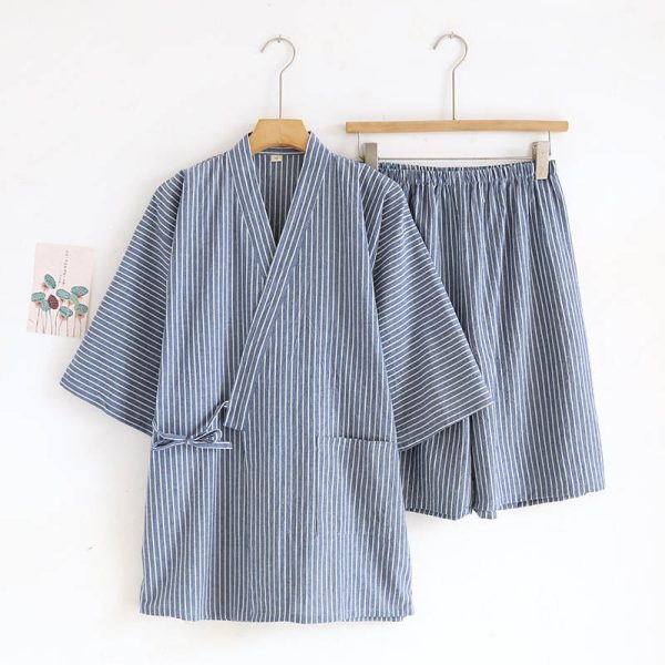Ensemble jinbei japonais homme rayé
