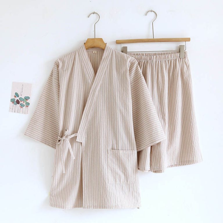 Ensemble-jinbei-japonais-homme-raye-picture-7