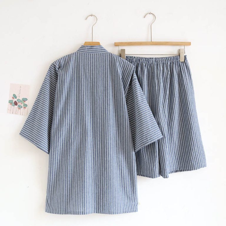 Ensemble-jinbei-japonais-homme-raye-picture-8