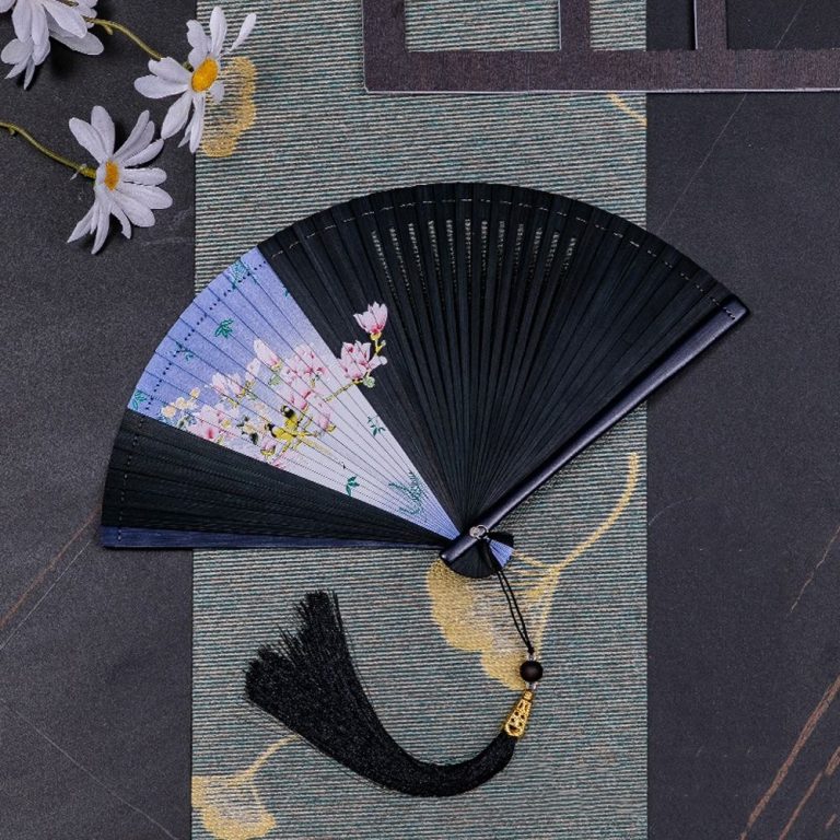 Eventail-pliant-japonais-en-bambou-et-tissu-picture-18