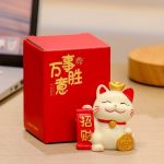 Figurine-maneki-neko-porte-bonheur-en-resine-picture-5