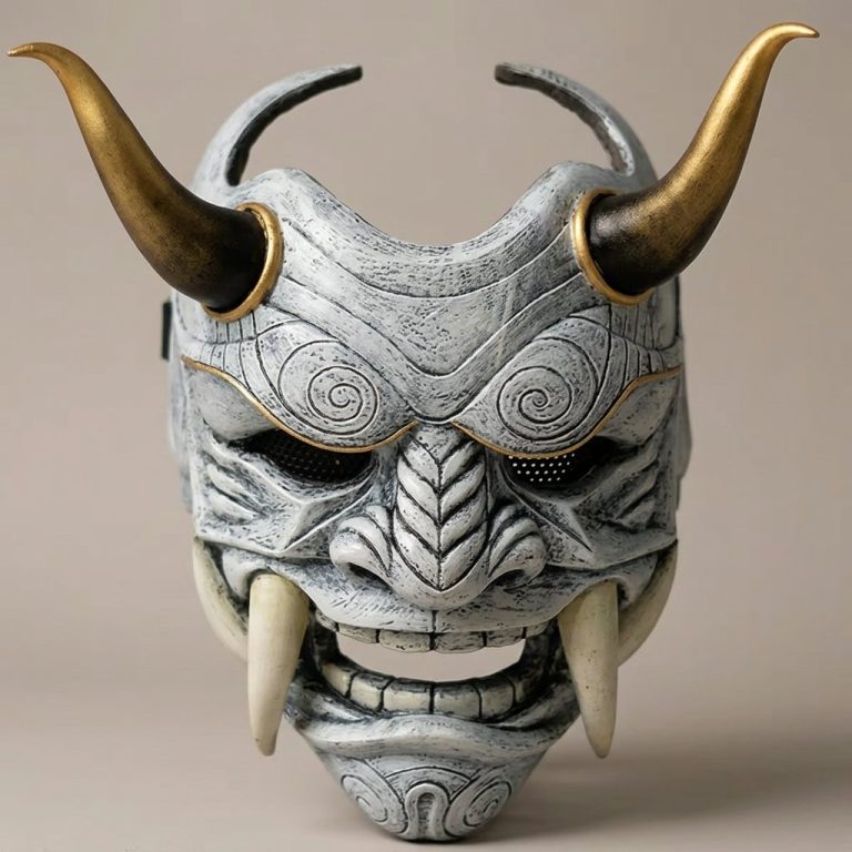 Masque hannya intégral en latex
