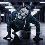Masque hannya intégral en latex