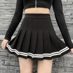 Mini-jupe-plissee-ecoliere-a-bandes-picture-1