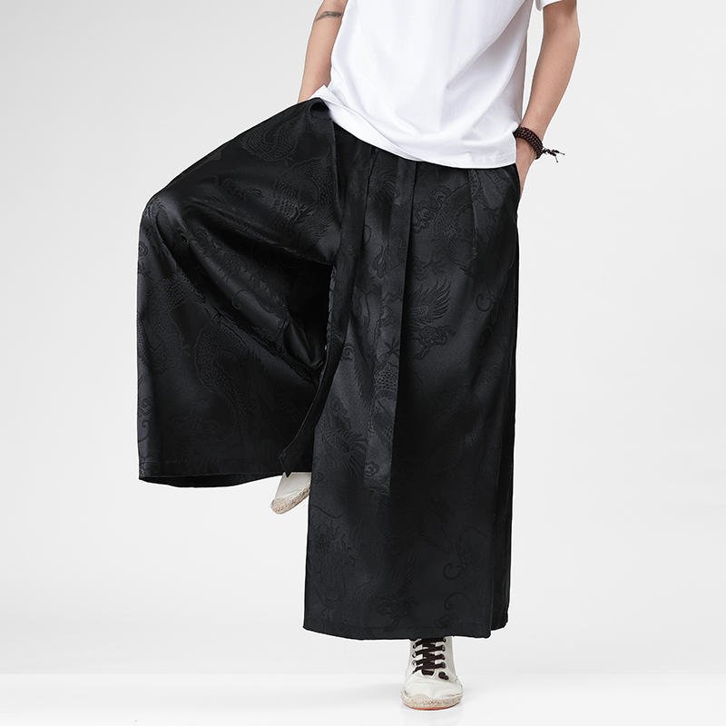 Pantalon-jambes-larges-a-dragons-et-phenix-picture-2