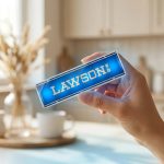 Petit aimant frigo lumineux Lawson
