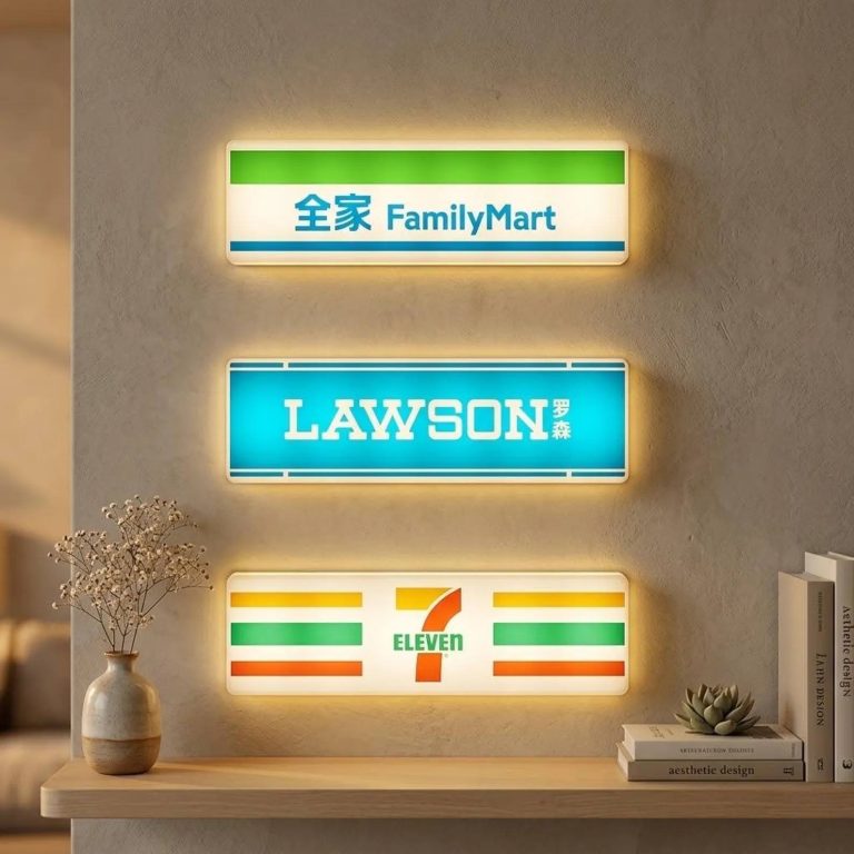 Petit aimant frigo lumineux Lawson