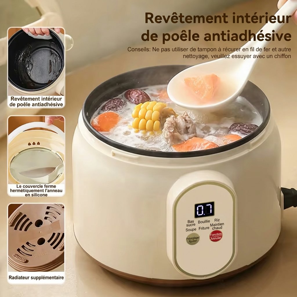 Petit cuiseur à riz à écran tactile