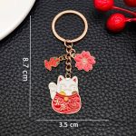 Porte-cles-porte-bonheur-japonais-emaille-a-charms-maneki-neko-technique-7808