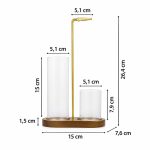 Porte-encens design moderne à cendrier en verre