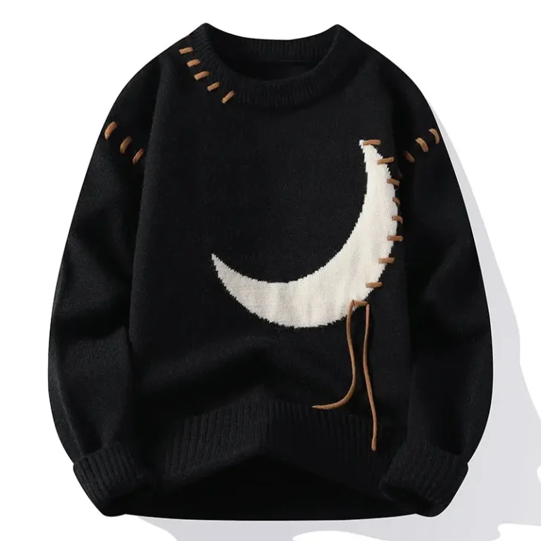 Pull-avec-lune-en-maille-epaisse-picture-3
